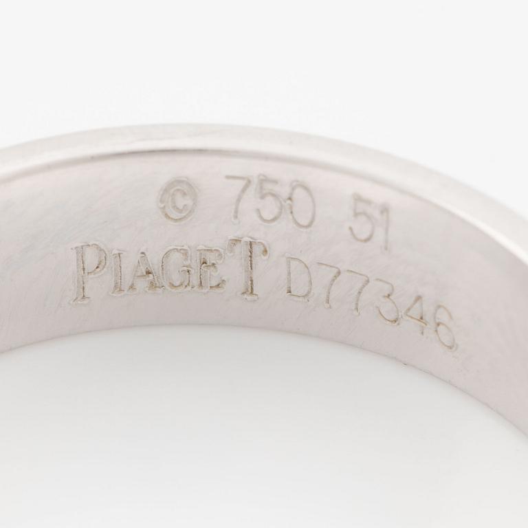 Piaget, ring, 18K vitguld med små briljantslipade diamanter.