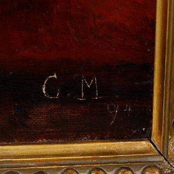 oil on canvas, signed C.M and dated 94.