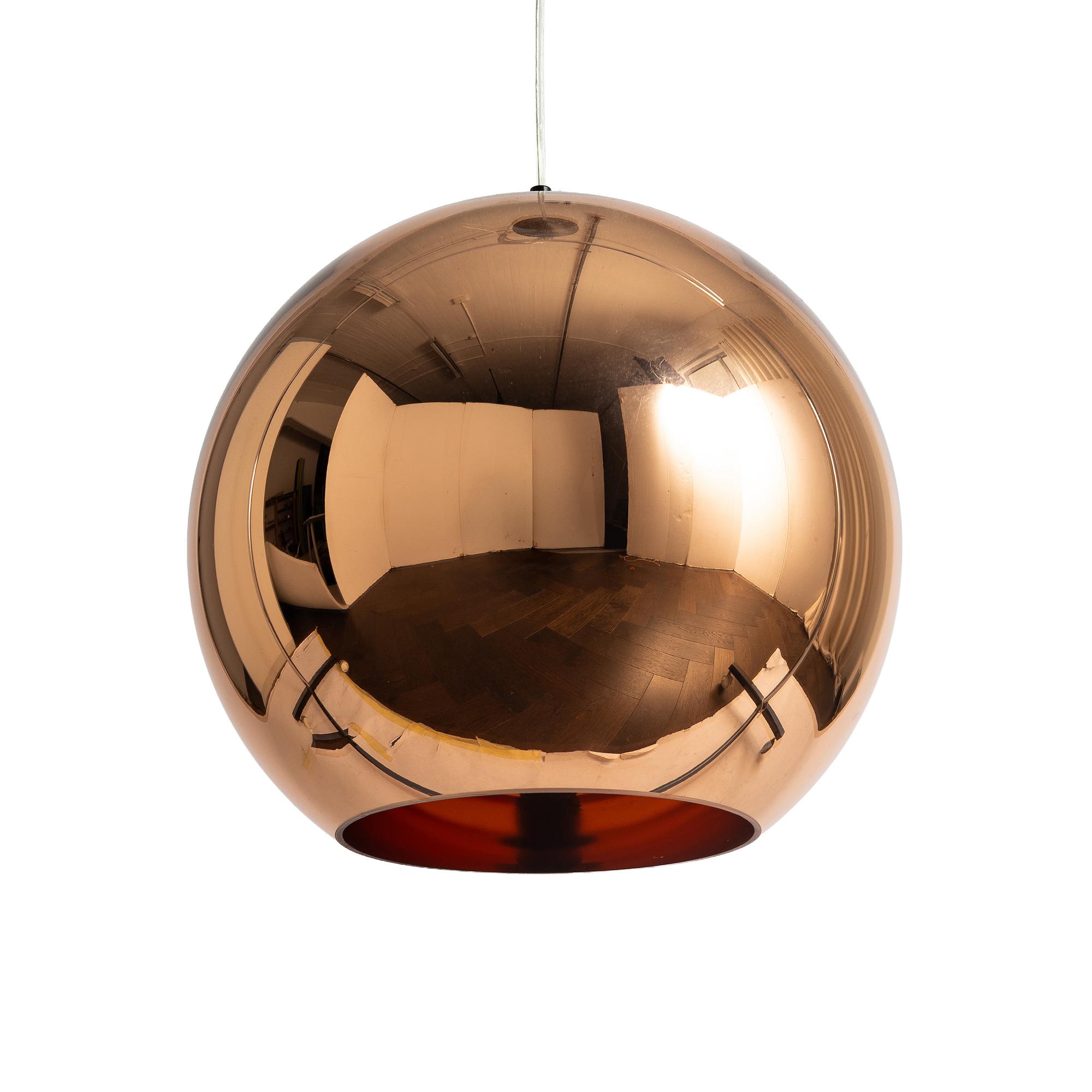 Tom Dixon, Ceiling lamp, 'Copper Pendant', 21st century.