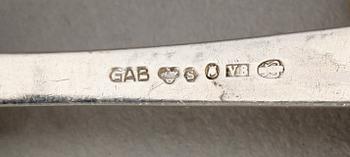 PARTI SILVER, mest Sverige, 1800-1900-tal. Tot vikt ca 1300 g.