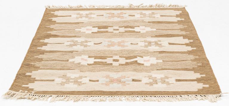 Matta, rölakan, signerad MJ, ca 188 x 140 cm.