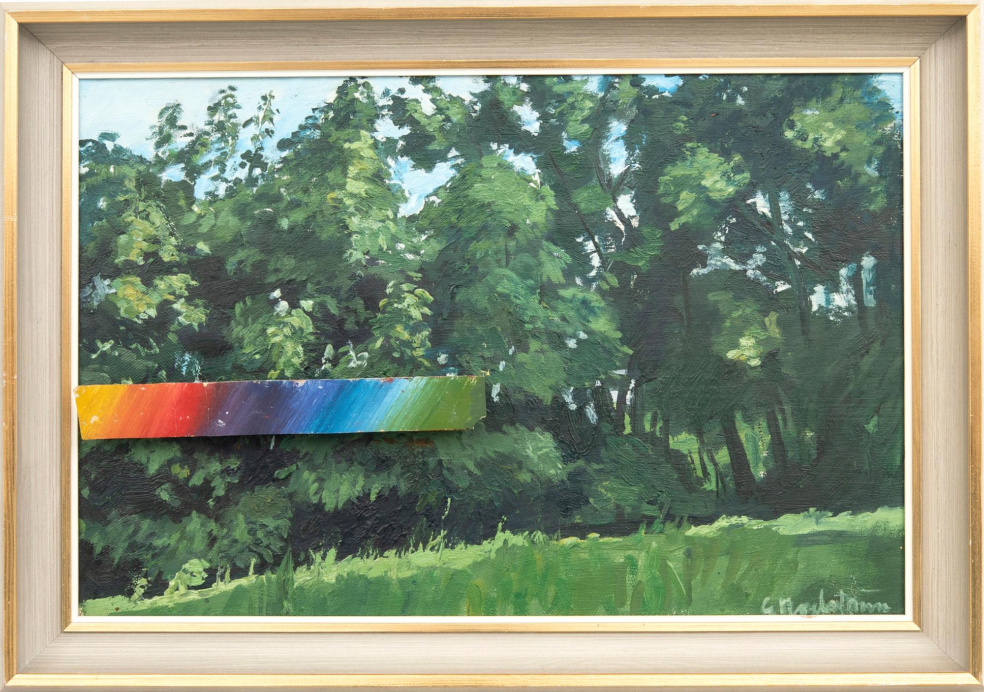 Gerhard Nordström, oil on panel with extension signed.