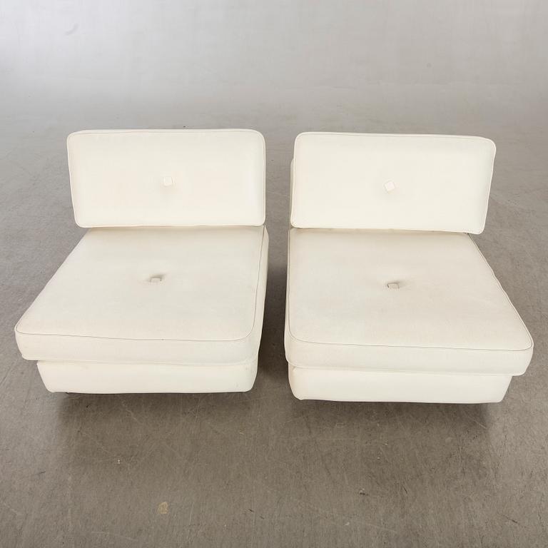 A pair of Gillis Lundgren 'Poco' IKEA 1970's lounge chairs.