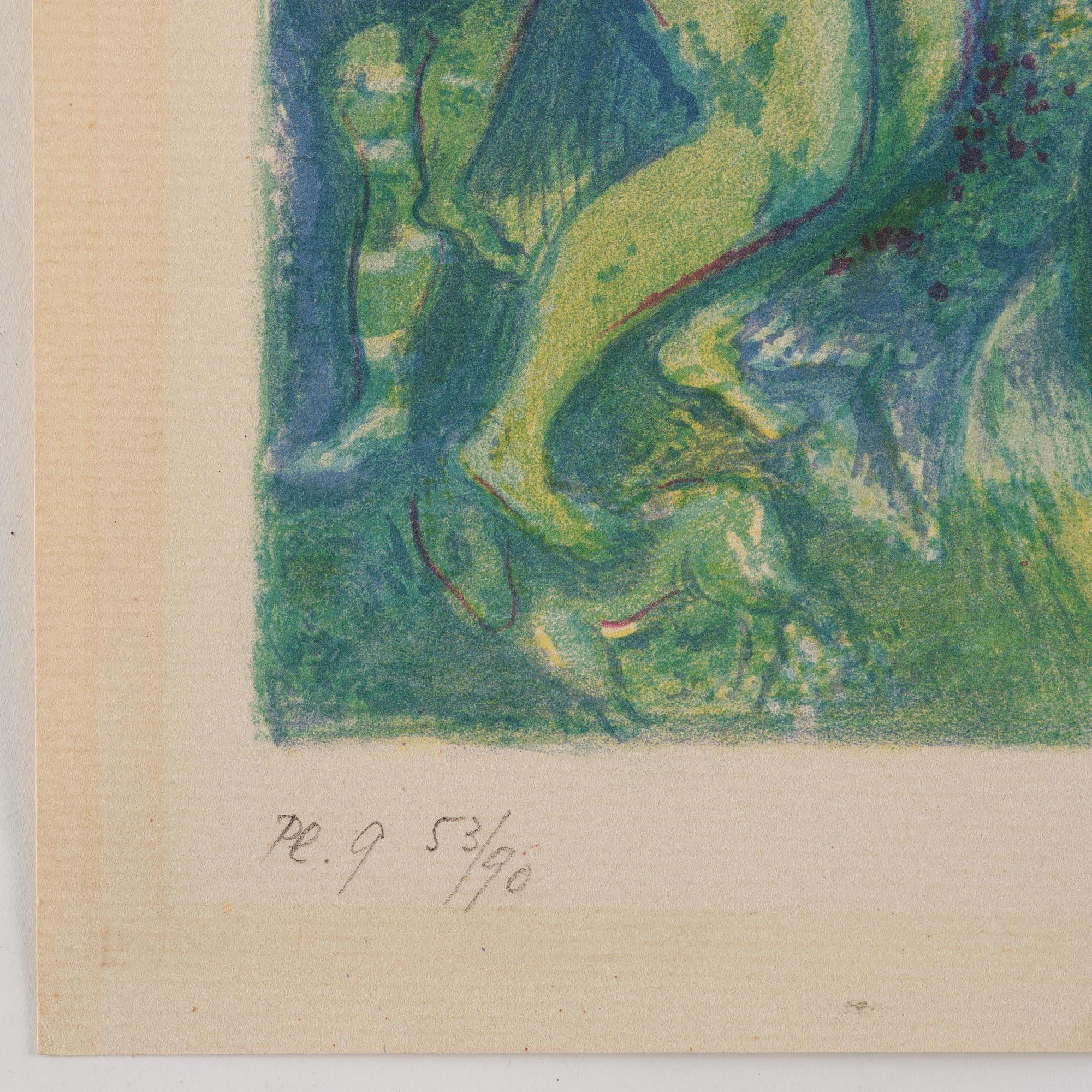 Marc Chagall, "Abdullah discovered before him.." from "Four Tales from the Arabian Nights".