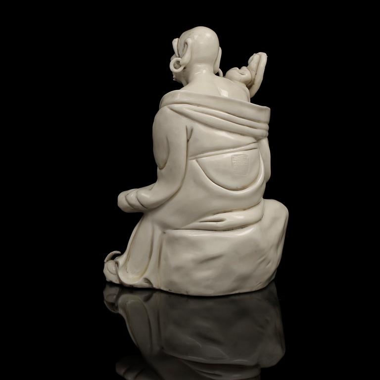 FIGURIN, porslin, Kina, blanc de Chine. 1800/1900-tal.