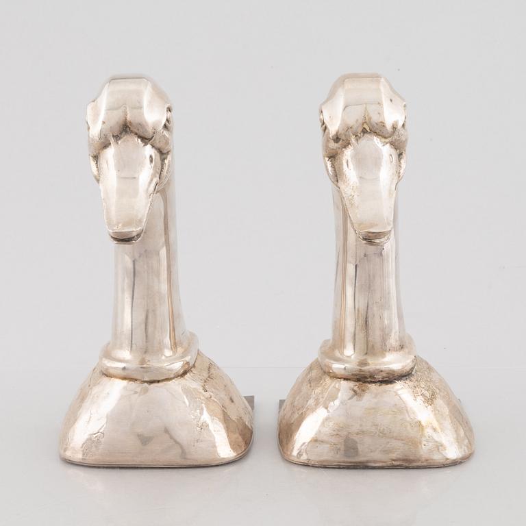 A pair of bookends, second half of the 20th Century.