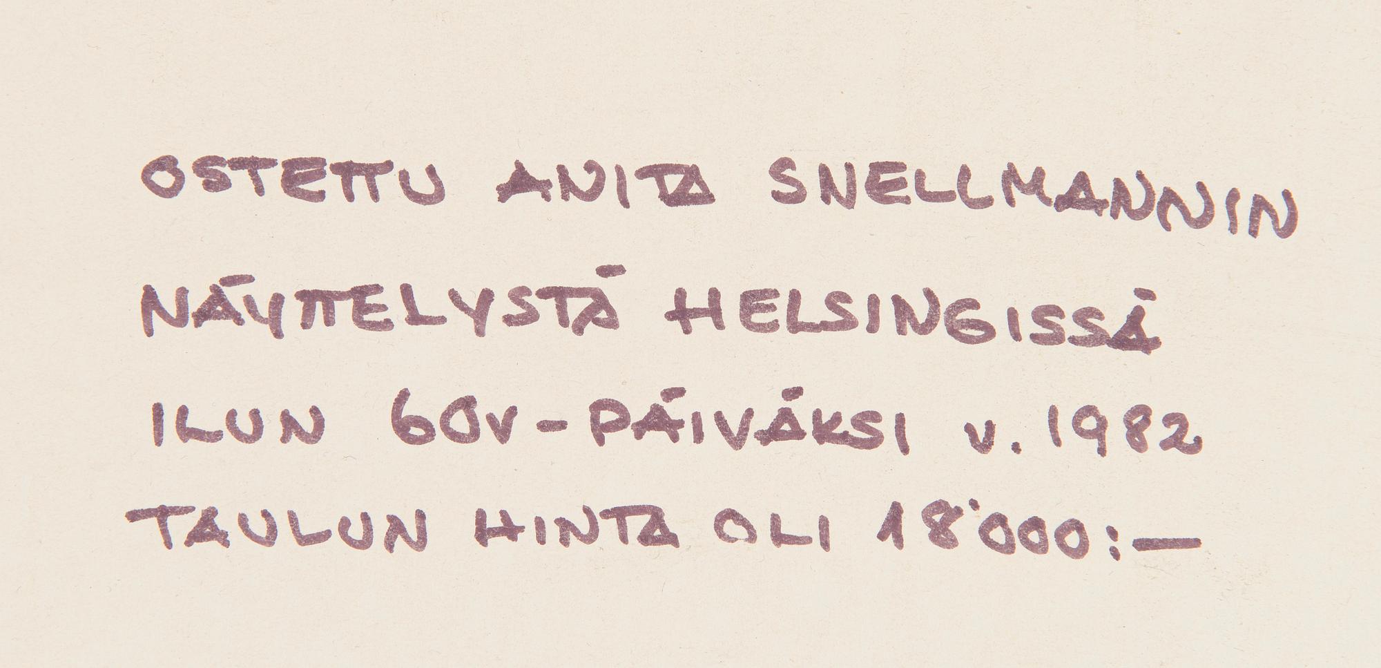 Anita Snellman, Blooming branches.