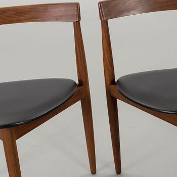 FOUR HANS OLSEN DANISH CHAIRS.