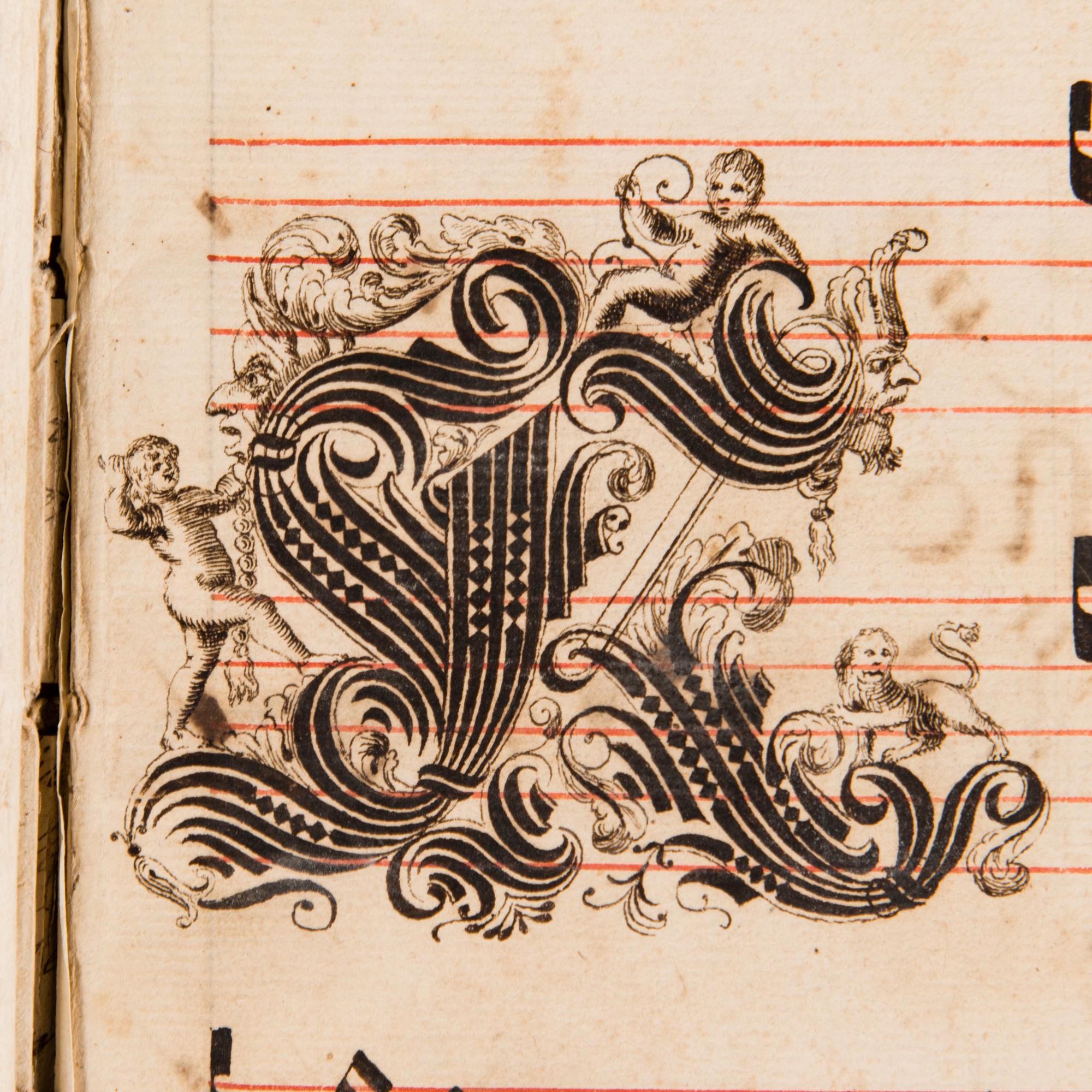 CHANSONNIER, pergament, ca 1500-1600-tal.