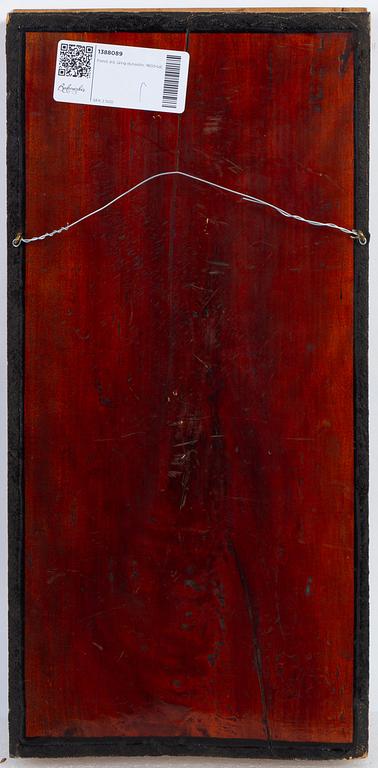 A Chinese carved wooden panel, Qing dynasty, 19th Century.