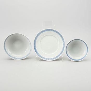 A 47 parts "Blue Vifte" Royal Copenhagen porcelain dinner service.