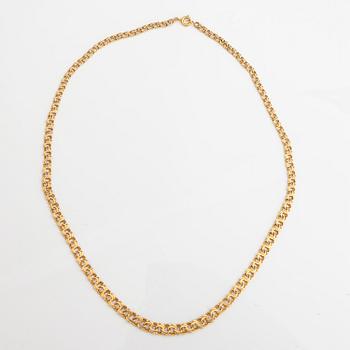 An 18K gold Bismarck necklace. Sweden.