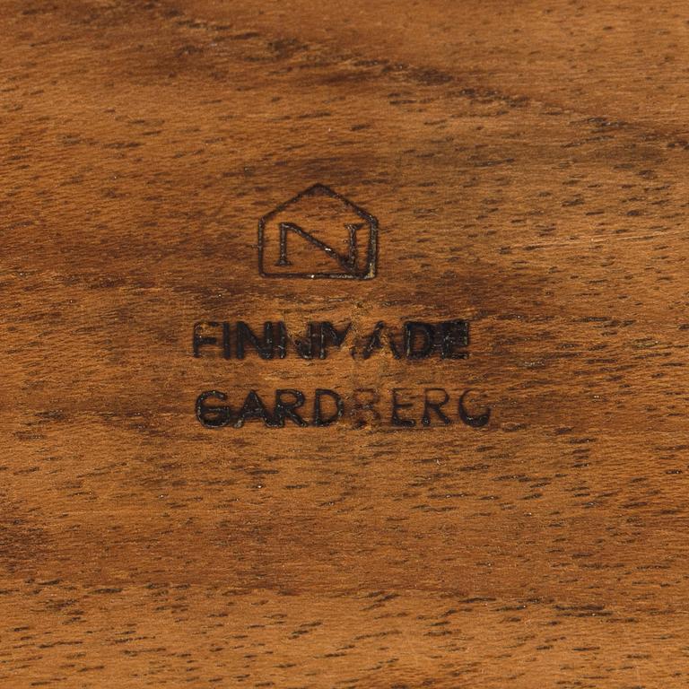 Bertel Gardberg, skål, Hopeatehdas, Helsingfors och mortel, Finnmade Gardberg, Norrmark slöjd.