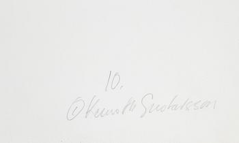 Kenneth Gustavsson, "Utan titel (fågel i boa)", 1985.