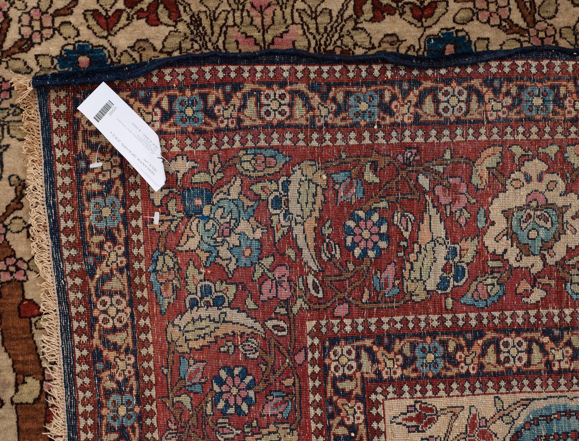 SEMI-ANTIQUE ESFAHAN. 214,5 x 140,5 cm.