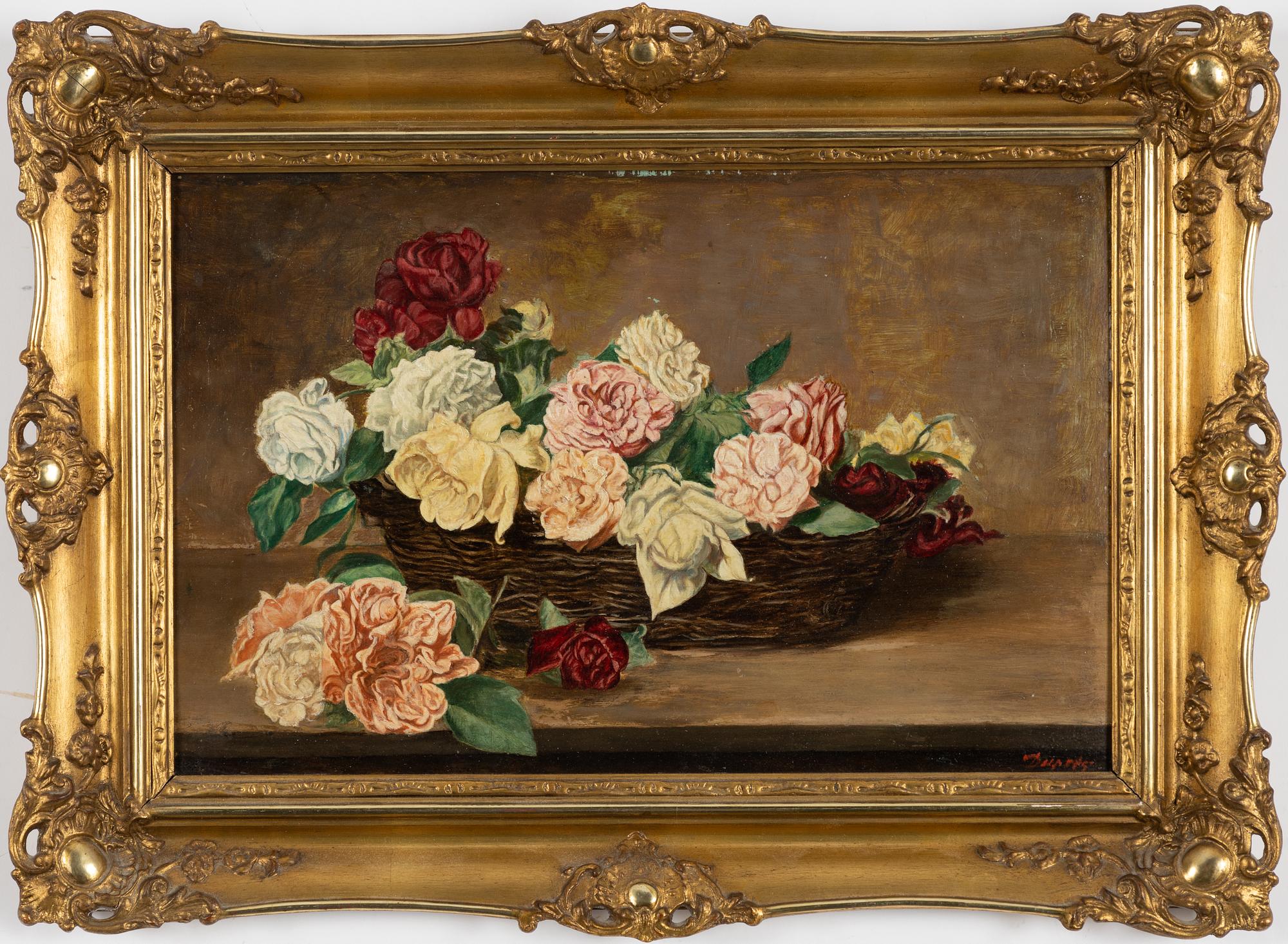 Okänd konstnär, 18/1900-tal, Blomsterstilleben.