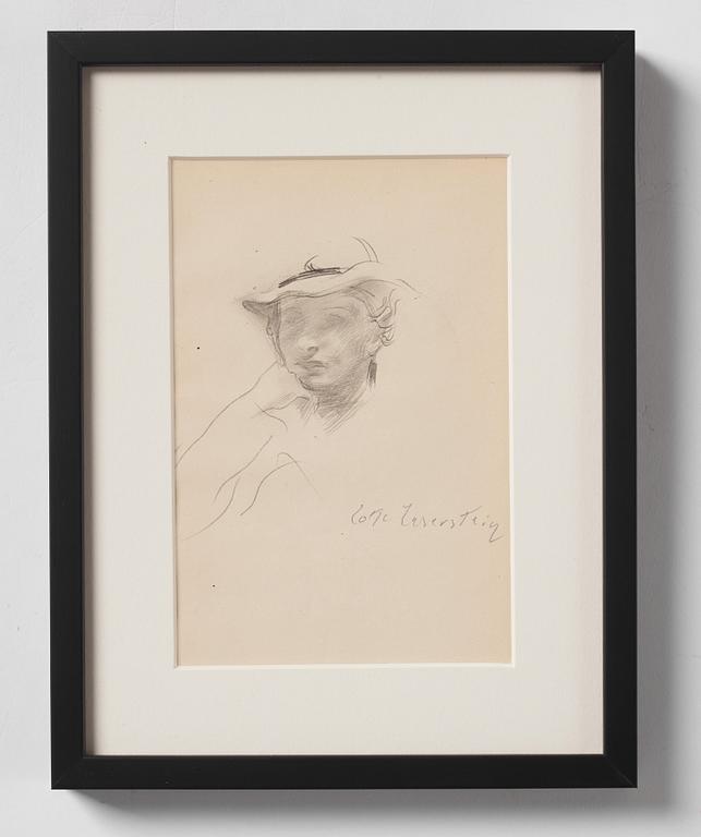 Lotte Laserstein, Självporträtt med hatt.