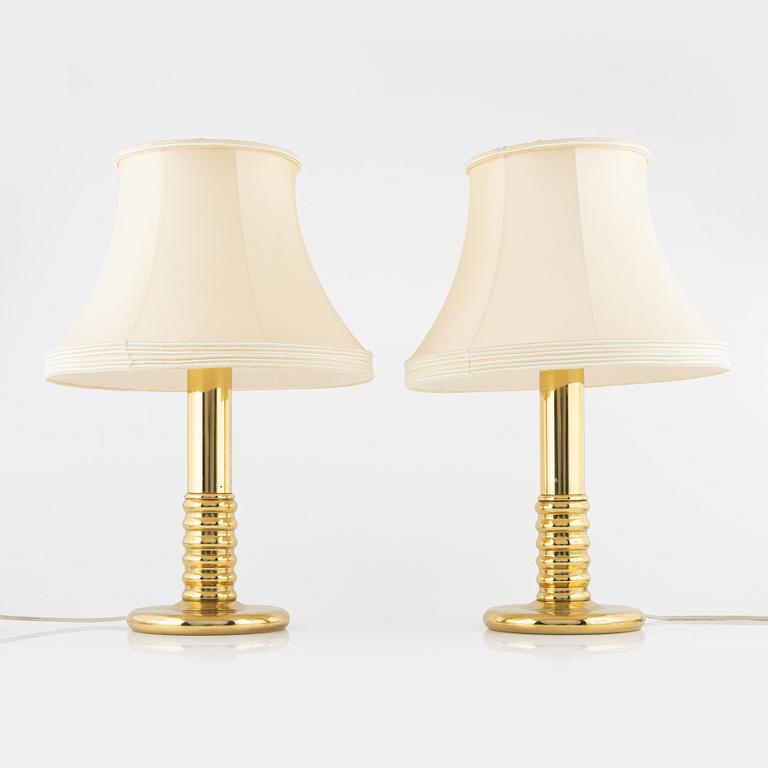 A pair of table lamps, 1980's.