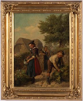 Josef Wilhelm Wallander, Garden scene.