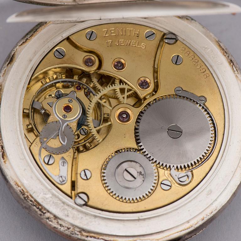 ZENITH, taskukello, 24H näyttö, halkaisija 52 mm.