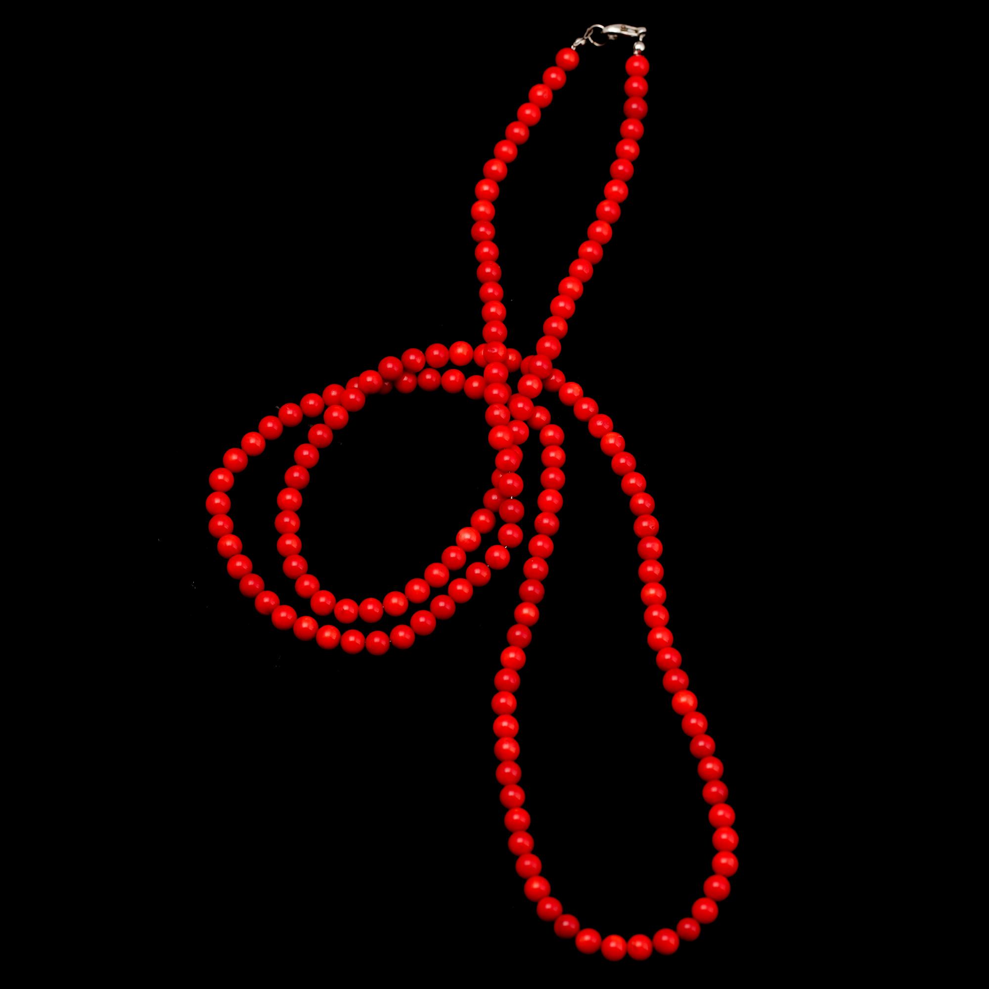 COLLIER, röd korall.