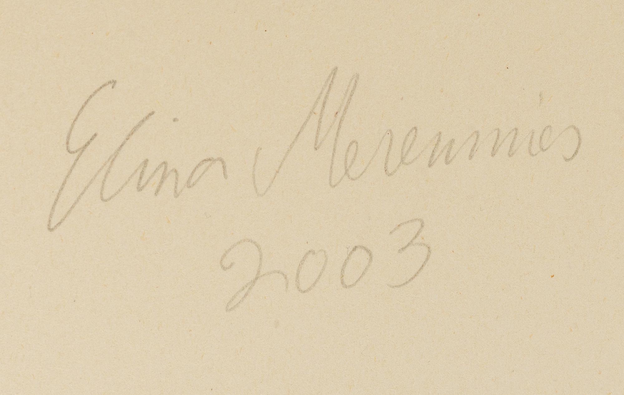 Elina Merenmies, gouache på papper, signerad och daterad 2003 a tergo.