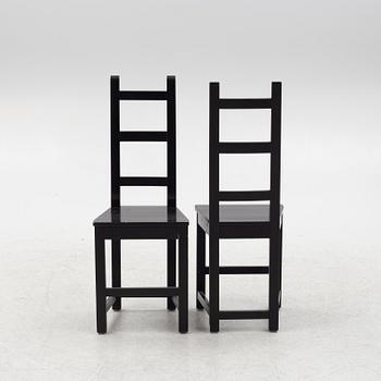 Chairs 8 pcs, Sven Larsson, late 20th century.