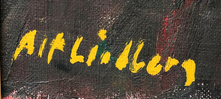 Alf Lindberg, olja på duk signerad.