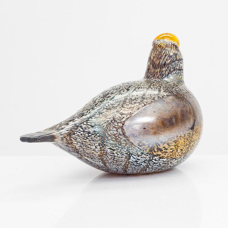 Oiva Toikka, a glass bird, signed O. Toikka Nuutajärvi.