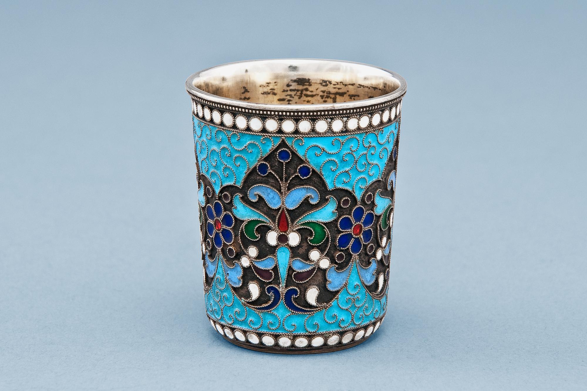 AN ENAMELLED BEAKER.