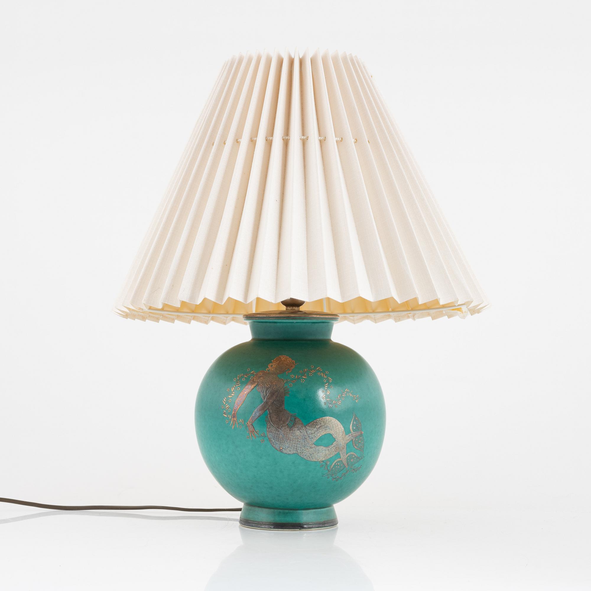 Wilhelm Kåge, bordslampa, "Argenta", Gustavsberg.