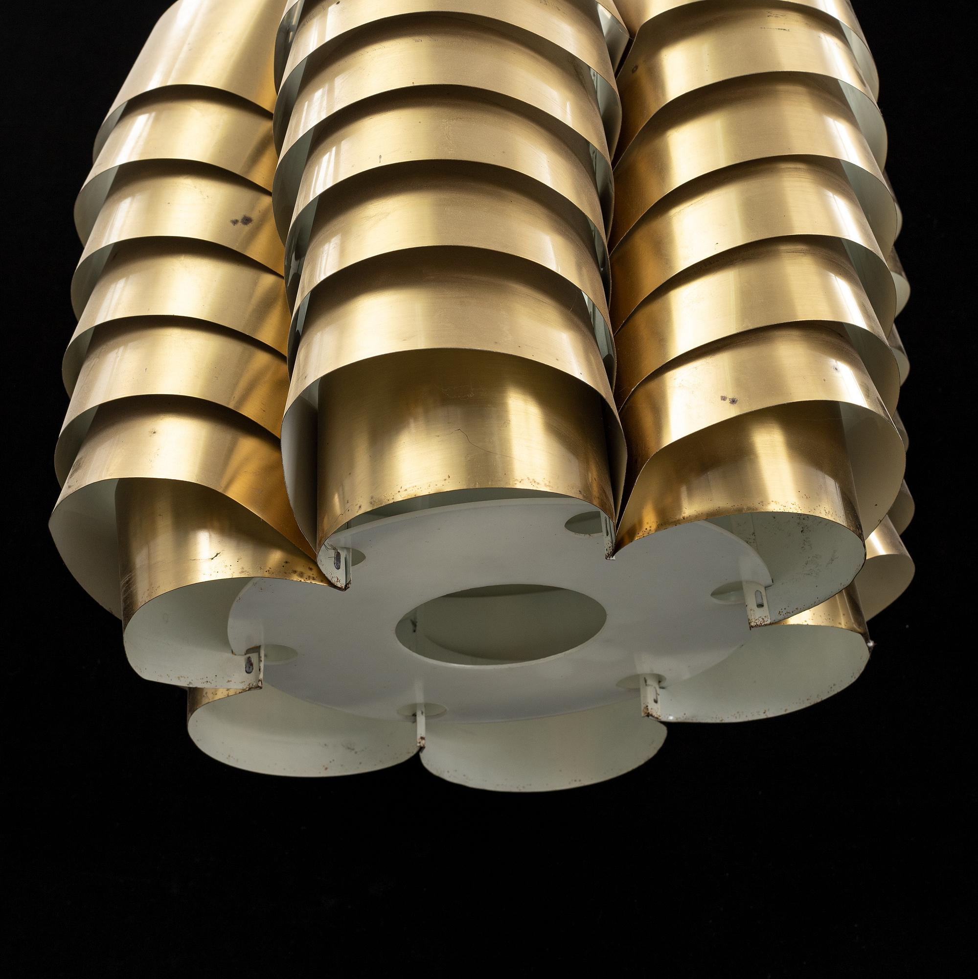 Torsen Orrling, a pair of TN42/m ceiling lights, for Hans-Agne Jakobsson AB, designed 1973.