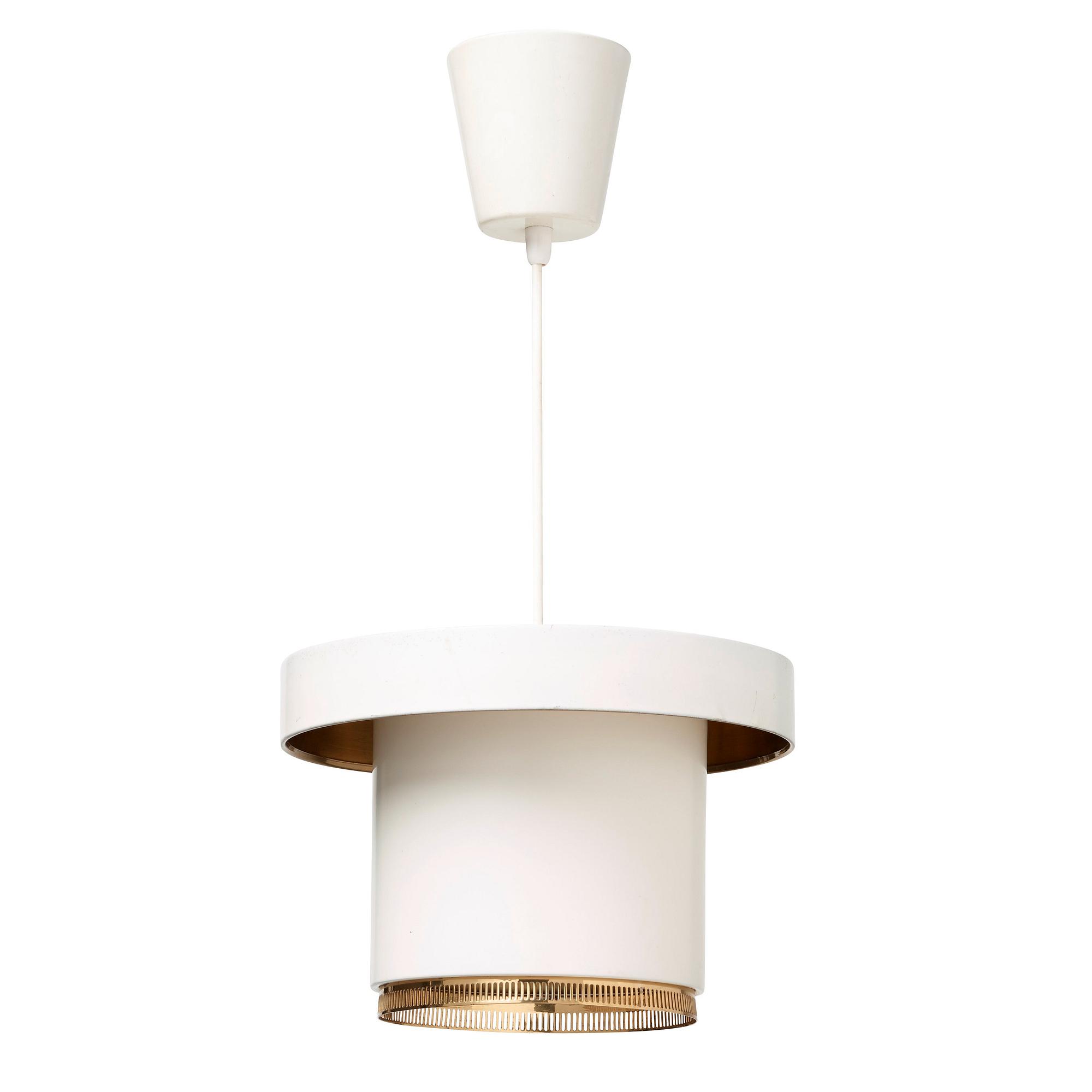 ALVAR AALTO, taklampa, "A201", Valaistustyö, Finland 1950-tal.