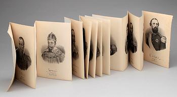 REGENTLÄNGD, 20 delar, litografiskt tryck, Sverige, sent 1800-tal.