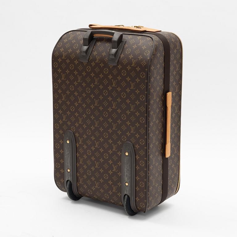 Louis Vuitton, a monogram canvas 'Pégase 65' suitcase.