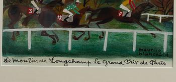 Maurice Blanchard, "Le moulin de Longchamps de Grand Prix de Paris".