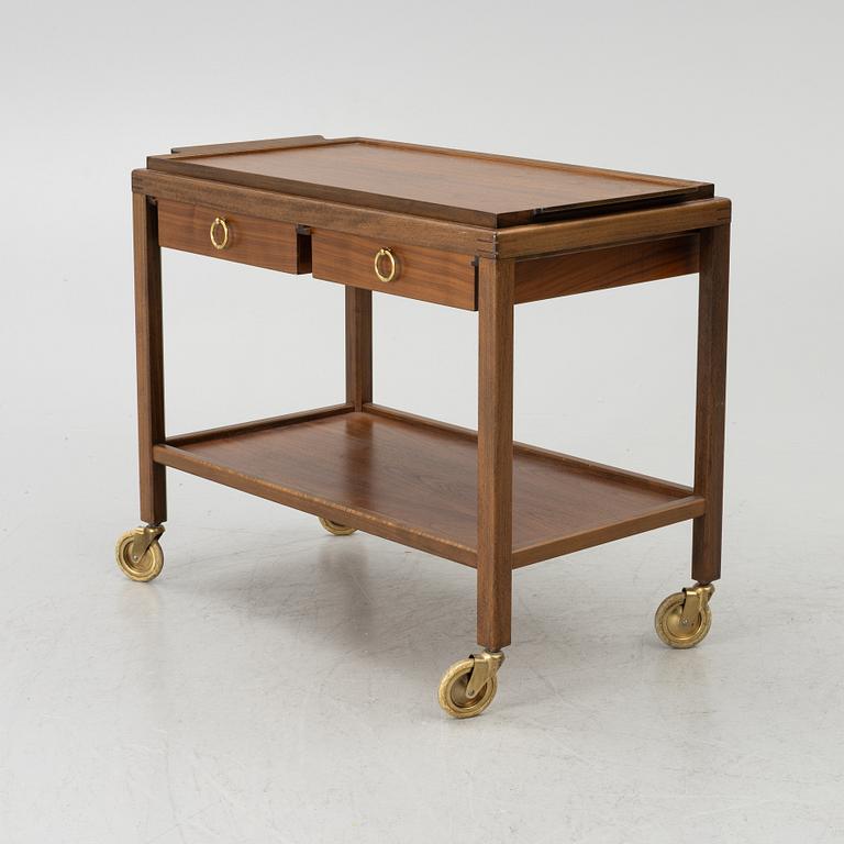 Evald Melander, serving trolley, model 'Britta', Mele-Möbler, Stockholm, c. 1960.