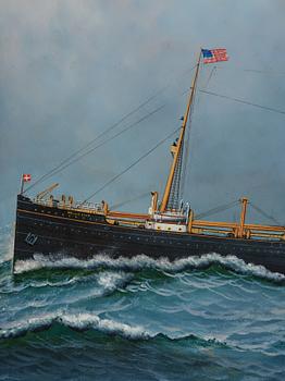 Antonio Jacobsen, "S/S Hellig Olav" DFDs.