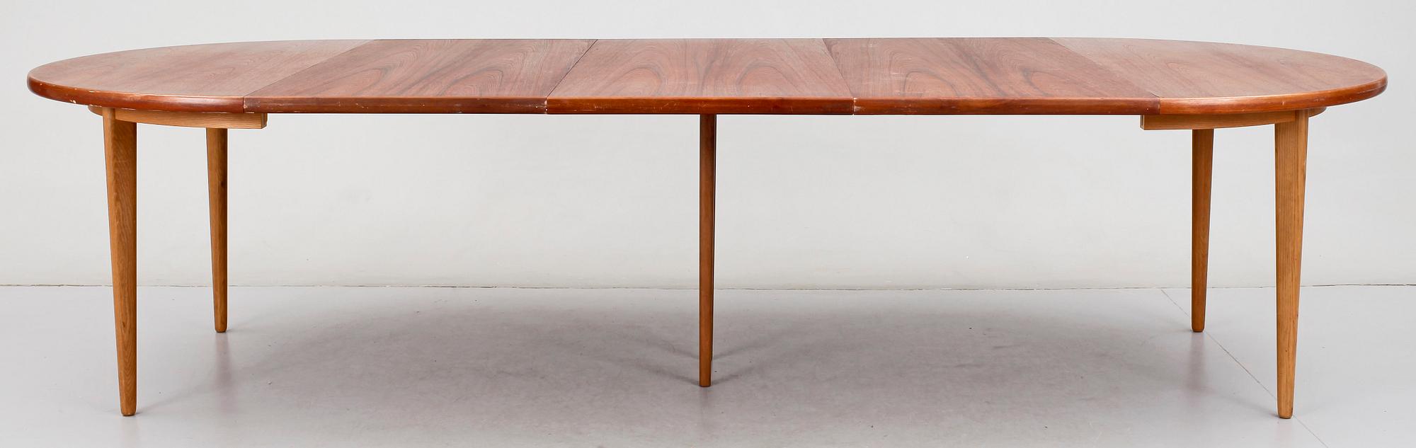 BORD samt STOLAR, 9 delar, Karl-Erik Ekselius, JOC Möbler, Vetlanda, 1900-talets mitt.