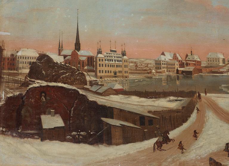 Vue of Stockholm at winter.