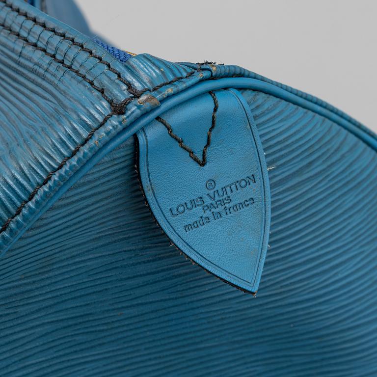 Louis Vuitton, a blue 'Keepall 50' weekend bag, 1988.
