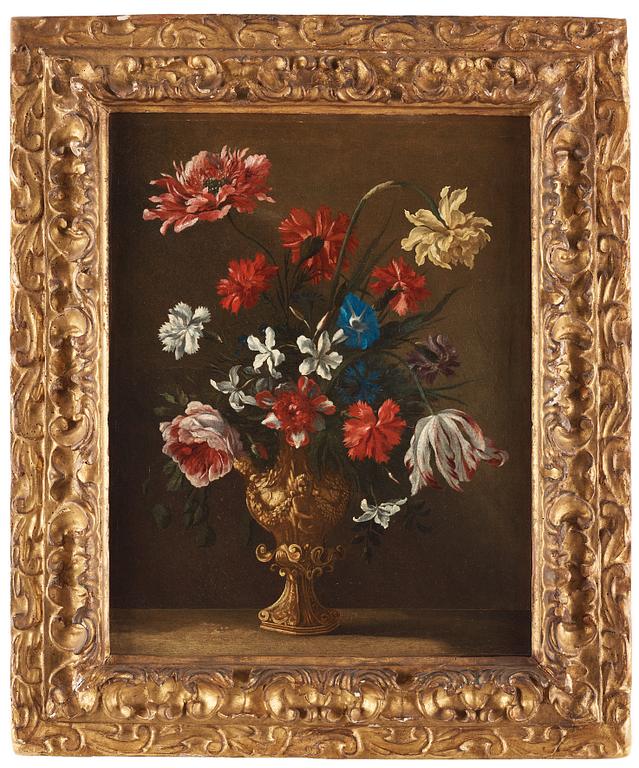 Mario Nuzzi (Mario dei Fiori) Circle of, Still life carnations, roses and tulips.