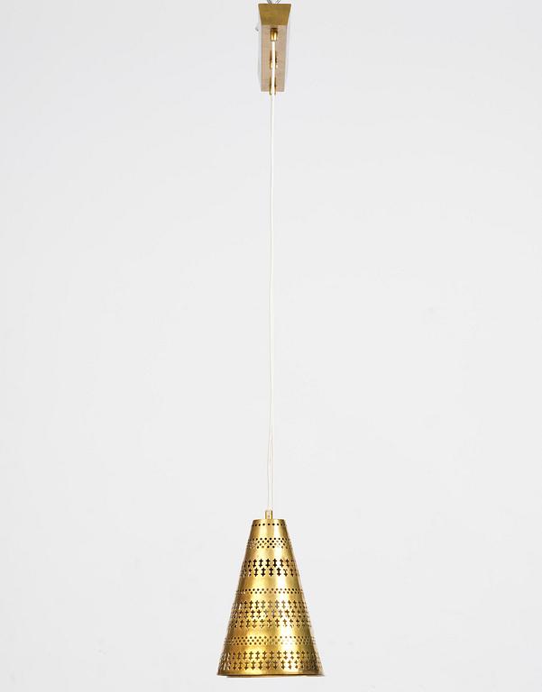 Hans Bergström, taklampa, modell 70, ateljé Lyktan, Åhus, 1950-tal.