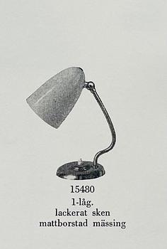 Harald Notini, a table lamp model "15480", Arvid Böhlmarks Lampfabrik, Stockholm 1940s.