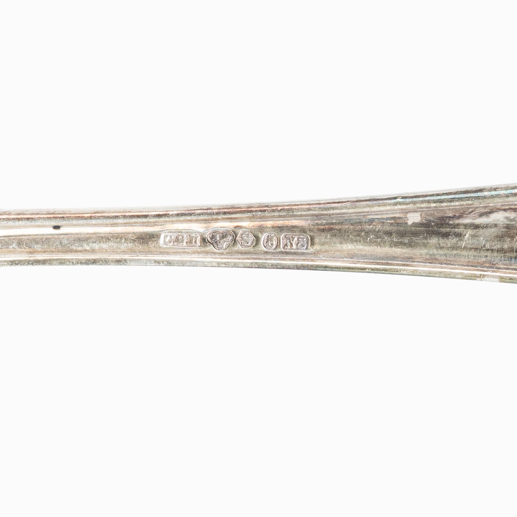 45 pieces of silver cutlery, model "Svensk spets" GAB and C.G. Hallberg, Stockholm, second half of the 20th century.