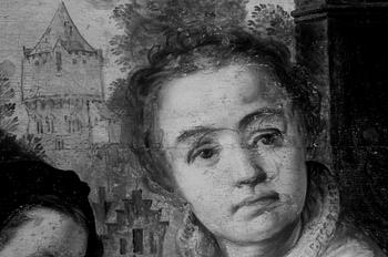 Joachim Beuckelaer, En fiskmarknad vid Antwerpens stadsport.