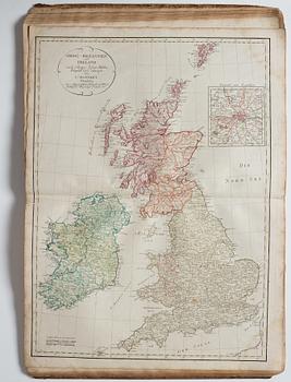 Atlas, Nürnberg 1797. med 34 kolorerade kopparstick.