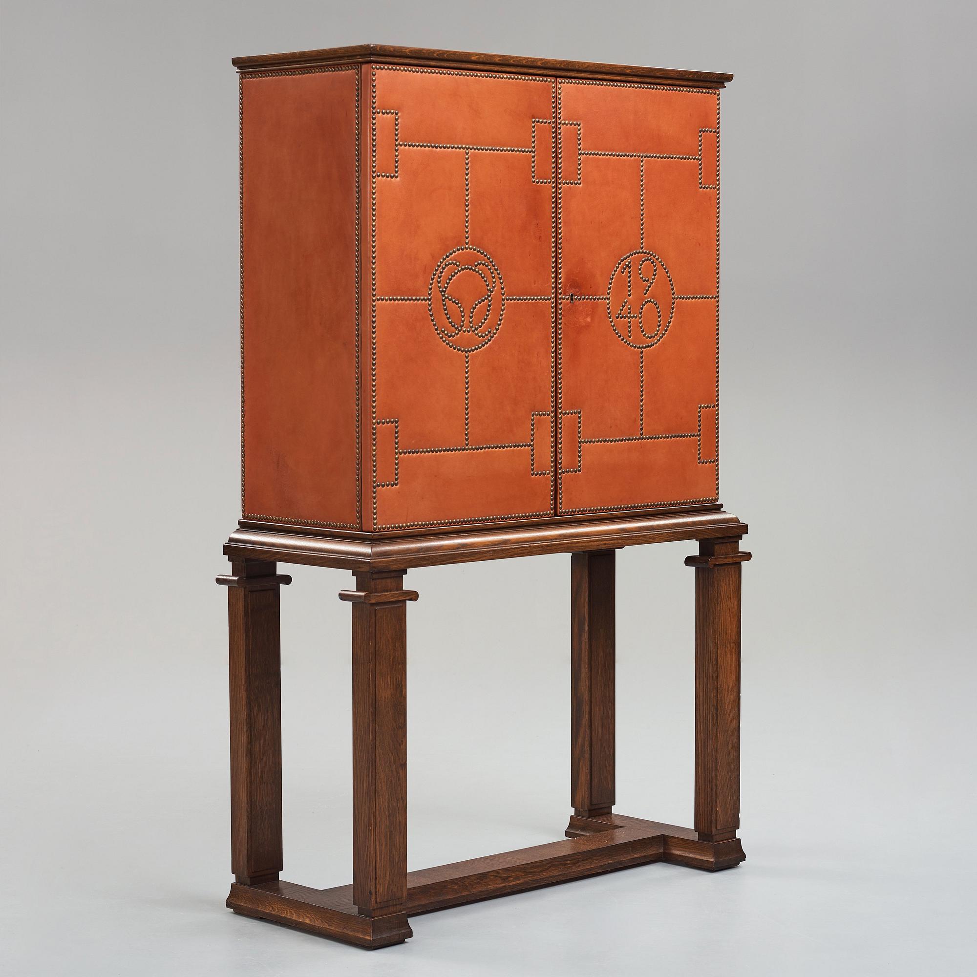 Otto Schulz, a Swedish Modern cabinet on stand, Boet, Gothenburg, Sweden, 1940.