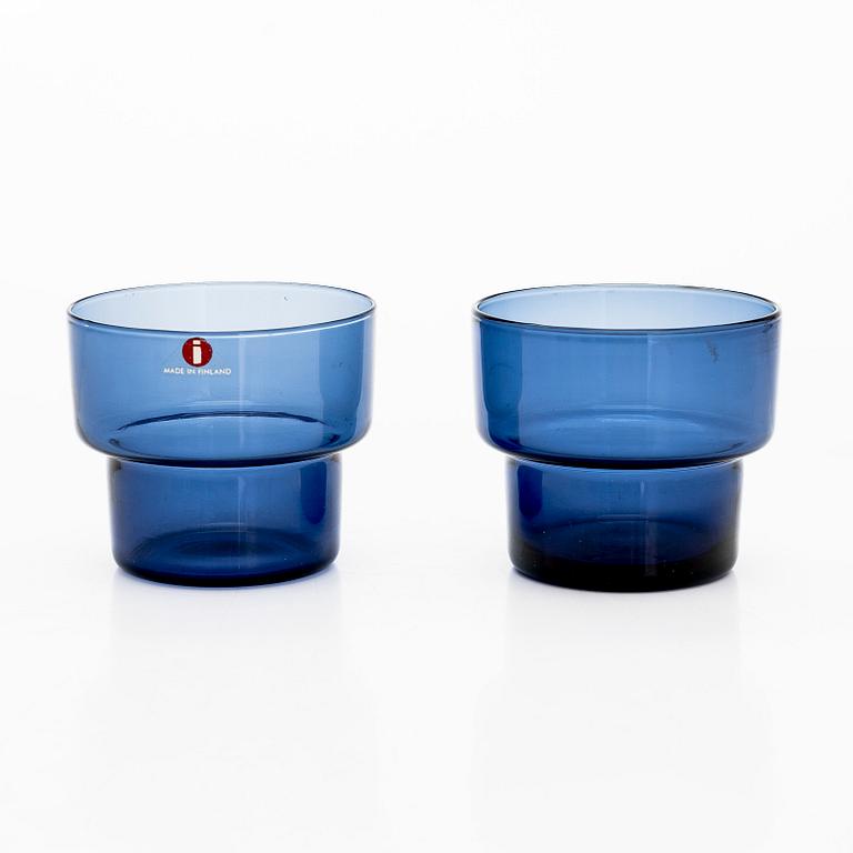 Lisa Johansson-Pape, a set of six 1960s vases signed LJ-P for Iittala.