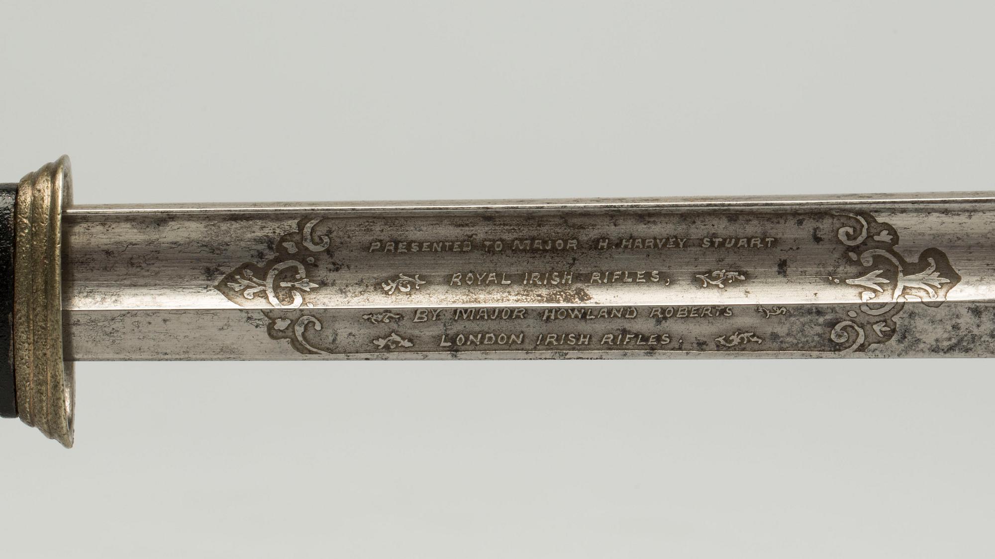 SABEL med balja, England, 1800-talets andra hälft.